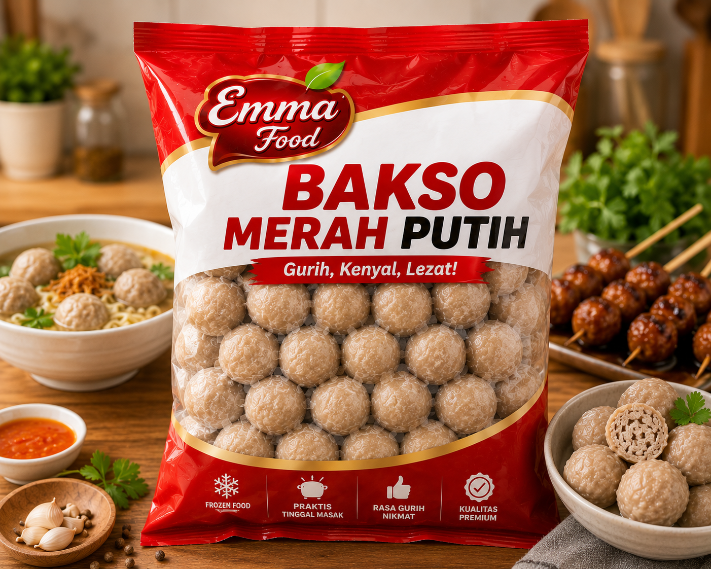 Bakso Merah Putih Emma Food Hadir sebagai Frozen Food Praktis dengan Rasa Bakso Tradisional Indonesia  Meta Title