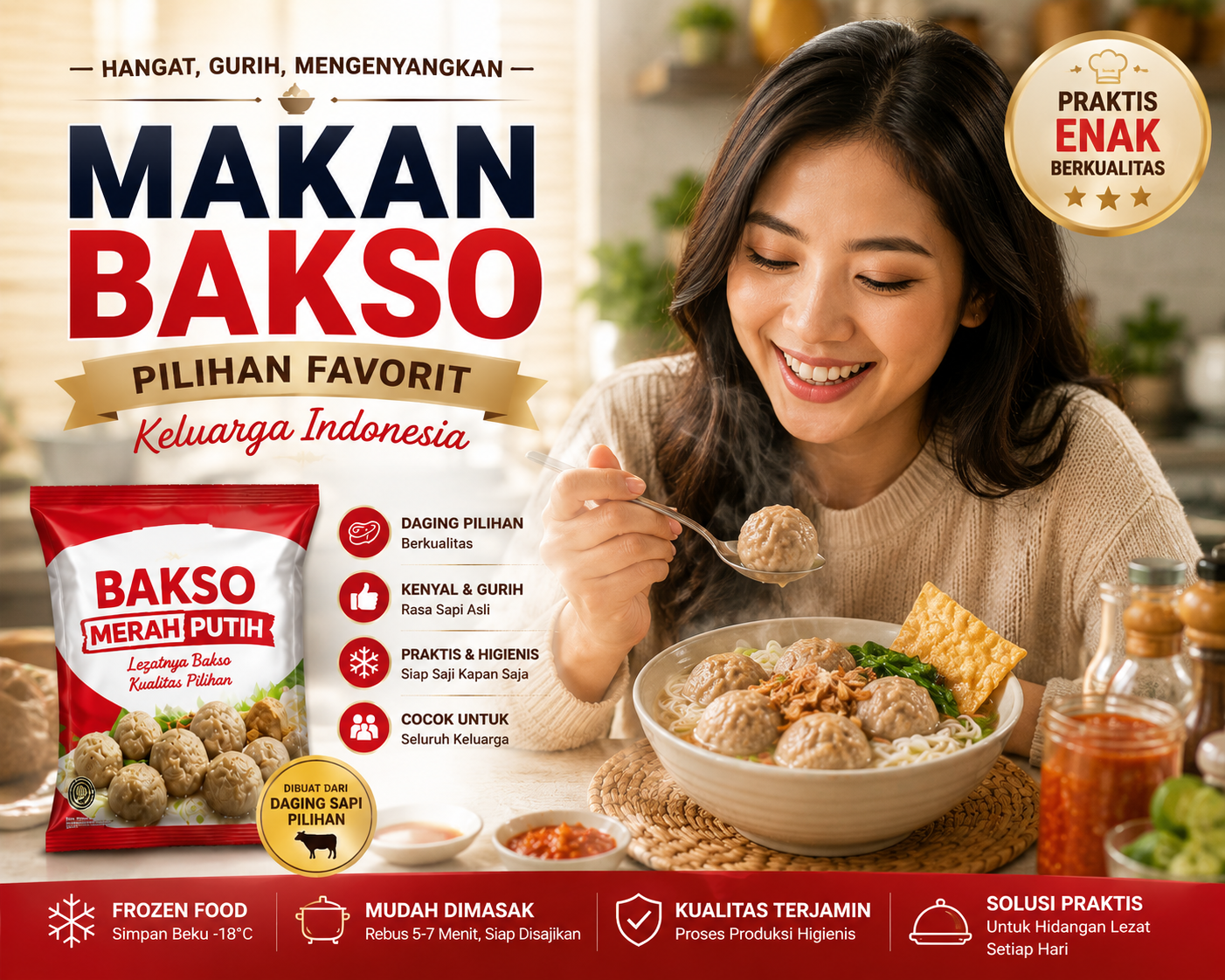 Saat Ingin Makanan Hangat dan Mengenyangkan, Kenapa Banyak Orang Memilih Makan Bakso?